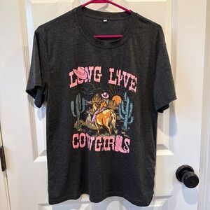 Long Live Cowgirls Graphic Womens T-Shirt